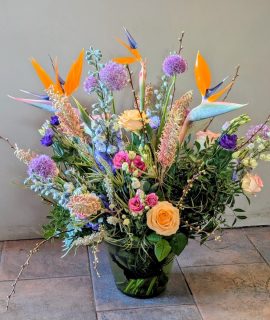 Boeket groot op leenvaas